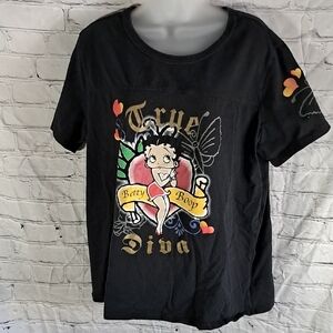 2008 Black Betty Boop Graphic T-Shirt 3X